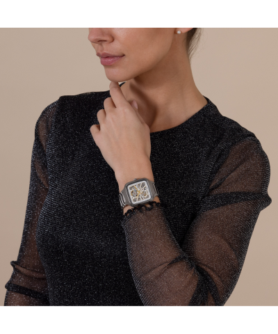 Alternative view of Rado True Square Automatic Open Heart Sparkling 38 mm - R27083722