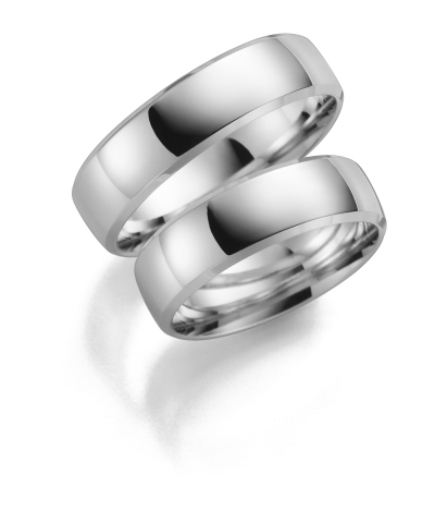 Forlovelsesring Deg&Meg SE111 i 14K hvitt gull, 9 mm