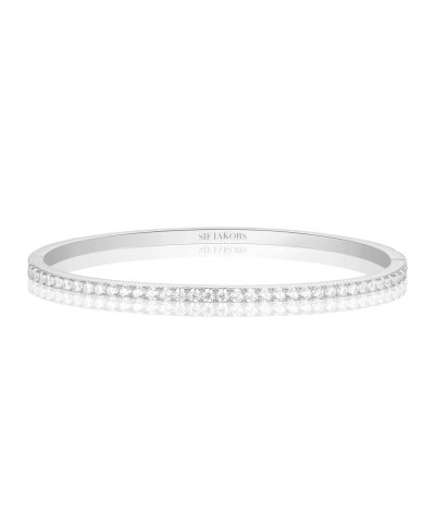 Sif Jakobs Bangle Ellisse - With White Zirconia