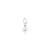 Sif Jakobs Hoop Charm Circolo Uno - With White Zirconia