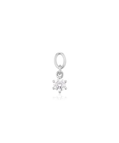 Sif Jakobs Hoop Charm Circolo Uno - With White Zirconia