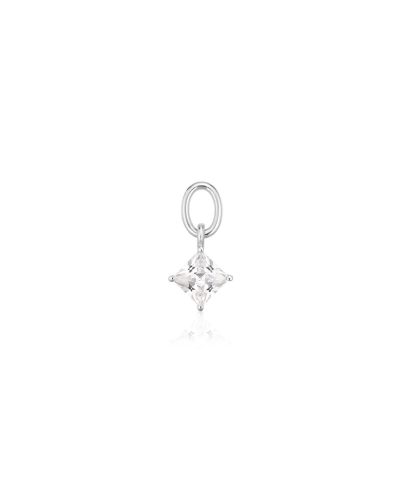 Sif Jakobs Hoop Charm Lati Quattro - With White Zirconia