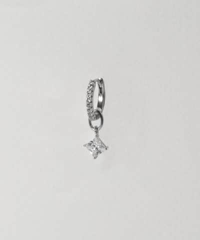 Alternative view of Sif Jakobs Hoop Charm Lati Quattro - With White Zirconia