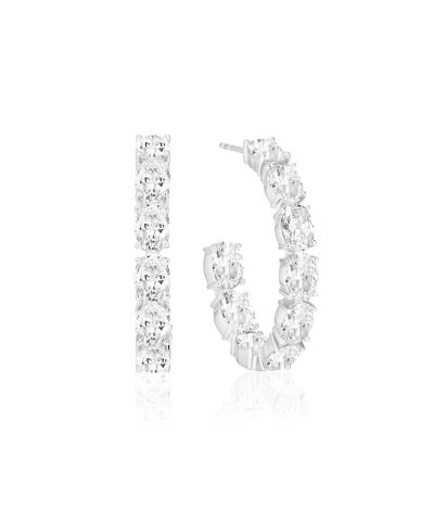 Sif Jakobs Earrings Ellisse - With White Zirconia