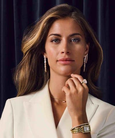 Alternative view of Sif Jakobs Earrings Ellisse Lungo Otto - With White Zirconia