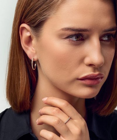 Alternative view of Sif Jakobs Earring Alba Single - with lab-grown diamonds