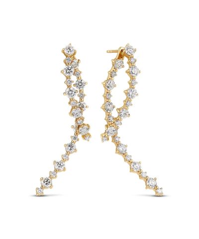 Sif Jakobs Earrings Brina Lungo - with lab-grown diamonds