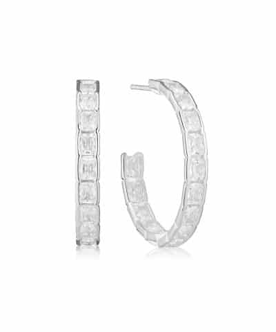 Sif Jakobs Earrings Roccanova Circolo Grande - With White Zirconia