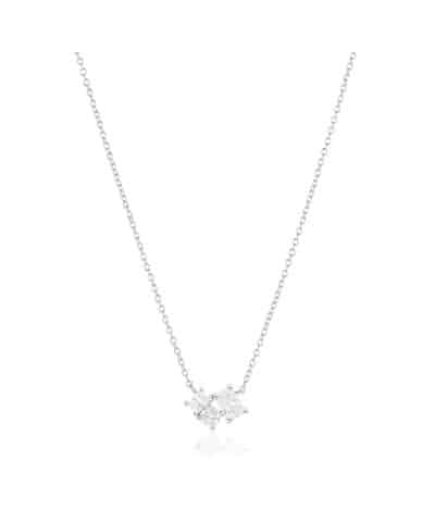 Sif Jakobs Necklace Ivrea Tre - With White Zirconia