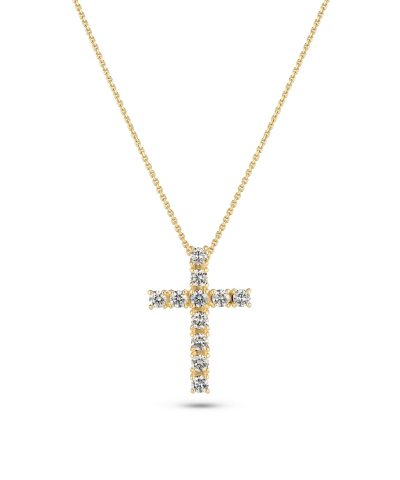 Sif Jakobs Necklace Alba Croce - with lab-grown diamonds