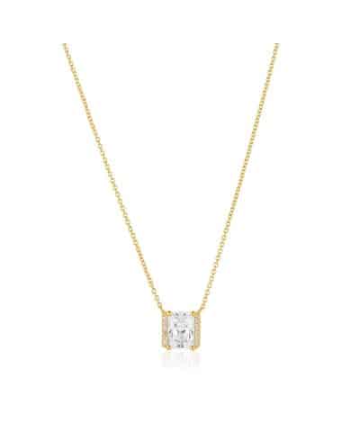 Sif Jakobs Necklace Roccanova X-grande - 18k Gold Plated, With White Zirconia