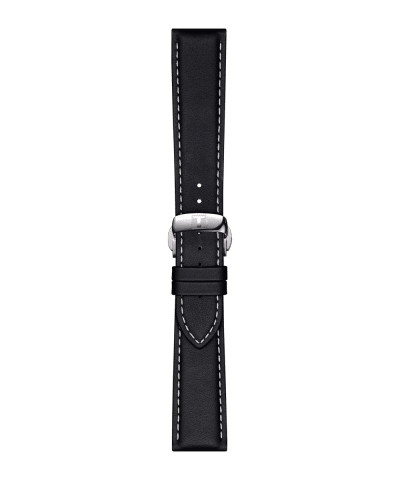 Alternative view of Tissot Official Black Leather Strap 21MM