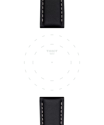 Tissot Official Black Leather Strap 21MM - Bilde 3