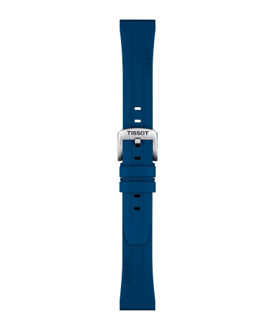 Alternative view of Tissot Official Blue Rubber Strap 20MM