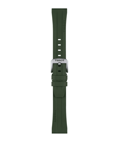 Alternative view of Tissot Official Green Rubber Strap 20MM