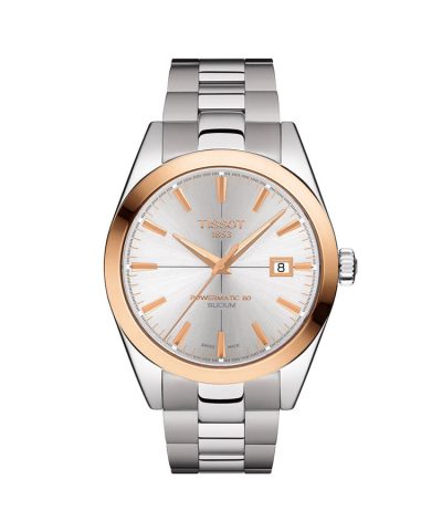 Tissot Gentleman Powermatic 80 Silicium 18K Gold Bezel - T927.407.41.031.00