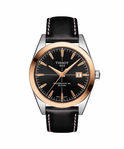 Tissot Gentleman Powermatic 80 Silicium 18K Gold Bezel - T927.407.46.291.01