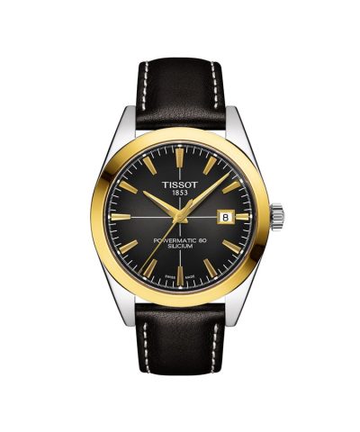 Tissot Gentleman Powermatic 80 Silicium 18K Gold Bezel - T927.407.46.061.01