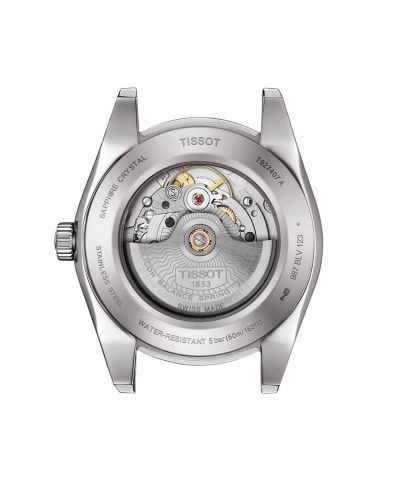 Alternative view of Tissot Gentleman Powermatic 80 Silicium 18K Gold Bezel - T927.407.46.061.01