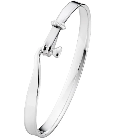 Georg Jensen armring, Torun i sølv med diamanter