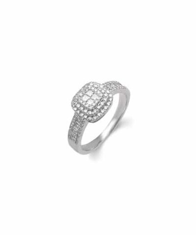 GD 100Diamonds ISABELL hv.gull ring m/diamant 0,52 ct W/SI