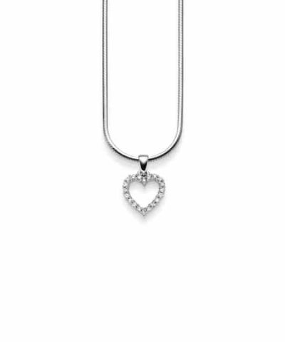 GD Forever hv.gull anheng med diamant 0,10 ct W/SI
